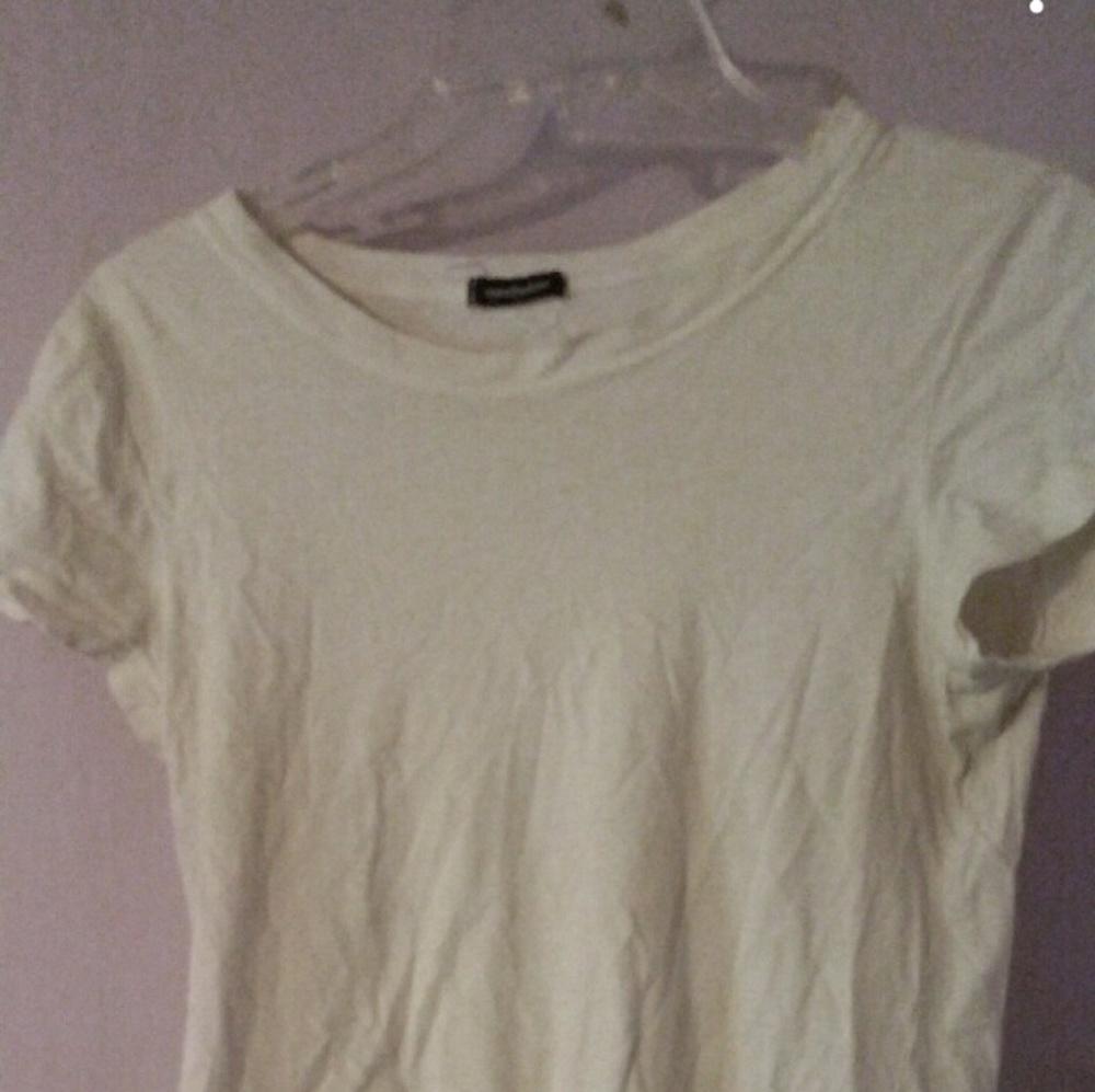 Plain white tee